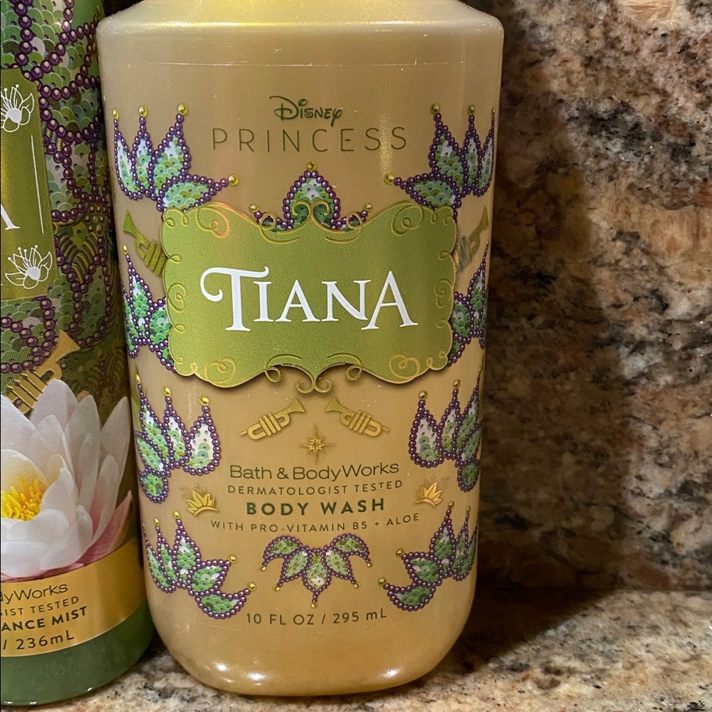2-pc “Princess TIANA” B&BW 10-fl oz Body Wash + 8 fl oz Fine Fragrance Mist, NWT - Picture 10 of 15